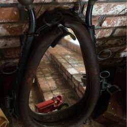 Antique Yoke Collar Mirror