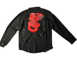 Venom Graphic Denim Jacket