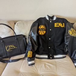 Karl Kani Leather Jacket And Travel Bag 