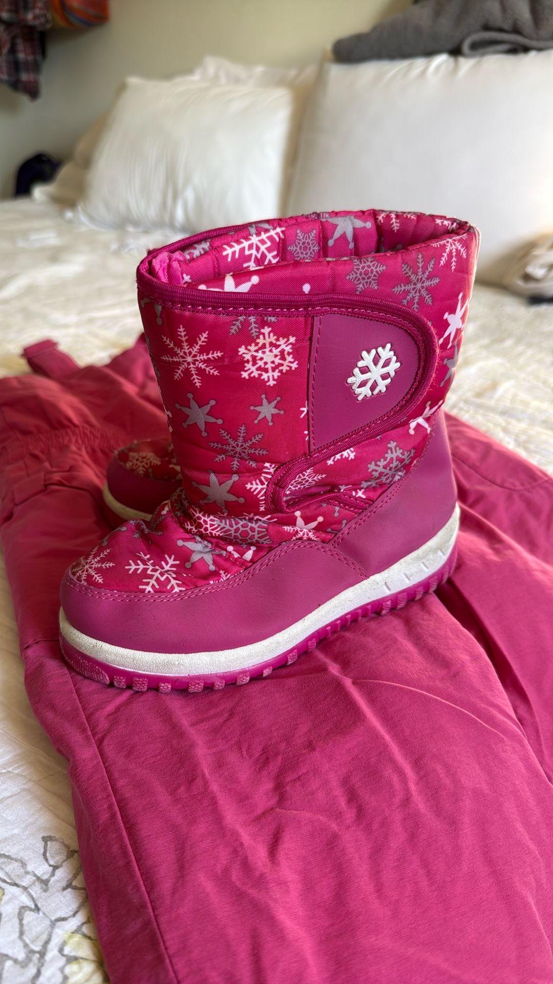 Pink Snow Girl Boots Size 13- Gently Used, Great Condition 
