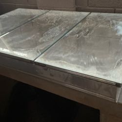 Free 3 Compartments Mirror Cabinet 