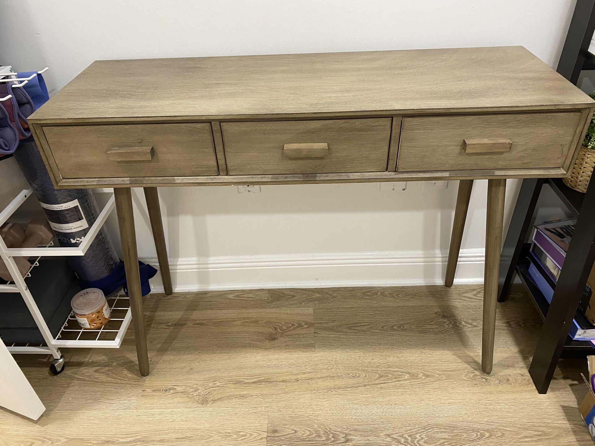 Modern Console Table 3-drawer Chocolate
