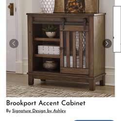 Barn Door Storage Cabinet 