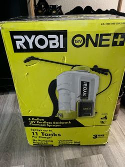 Ryobi 18V 4 Gallon Cordless Backpack Sprayer