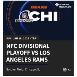 BEARS-RAMS DIVISIONAL PLAYOFF GAME