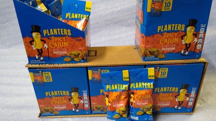 Planters Pistachios Spicy Cajun . There soooo good