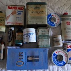 Vintage first aid collection