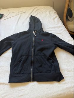 Black polo hoodie