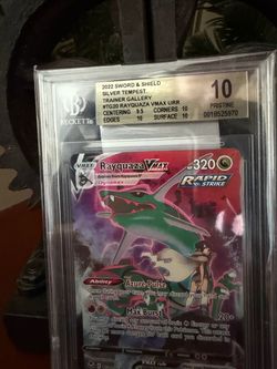 Pokemon 2022 Sword & Shield Rayquaza Vmax #tg20 BGS 10