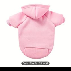 pink pet hoodie