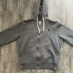 Gray polo Ralph Lauren  zip up sweater