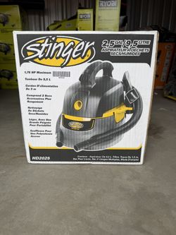 Stinger Wet/Dry Vac HD2025 2.5 Gal / 9.5 L 1.75 HP