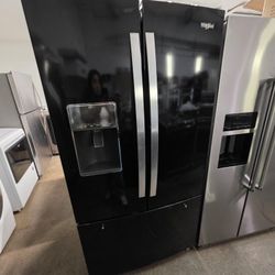 Whirlpool French Door Black REFRIGERATOR 