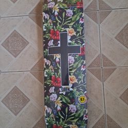 SIREN SKATEBOARDS THE ROSARY CROSS LOGO SKATEBOARD DECK SIZE 8.1