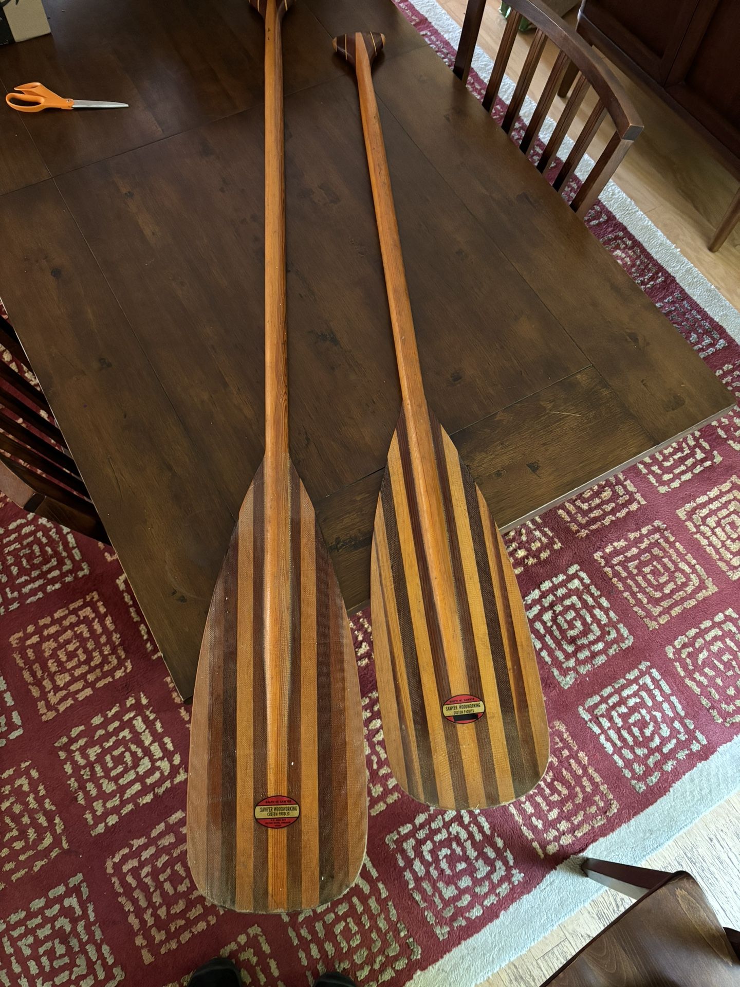 Vintage Sawyer Woodworking Custom Paddles Oars