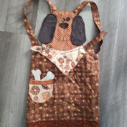 Handmade Adorable Children's Dog Apron Shoulder Straps Tie Back