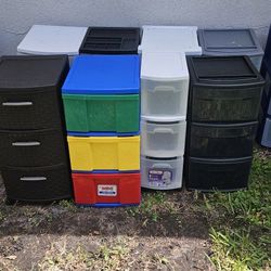 ASSORTED PLASTIC DRAWERS  $8  And UP