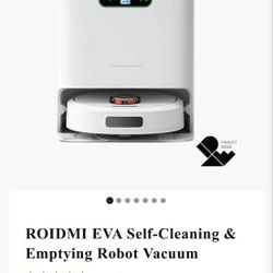 ROIDMI EVA Self-Cleaning & Emptying Robot Vacuum + Mop 