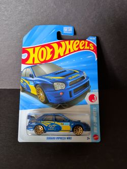 Hot Wheels J-Imports Blue Subaru Impreza WRX