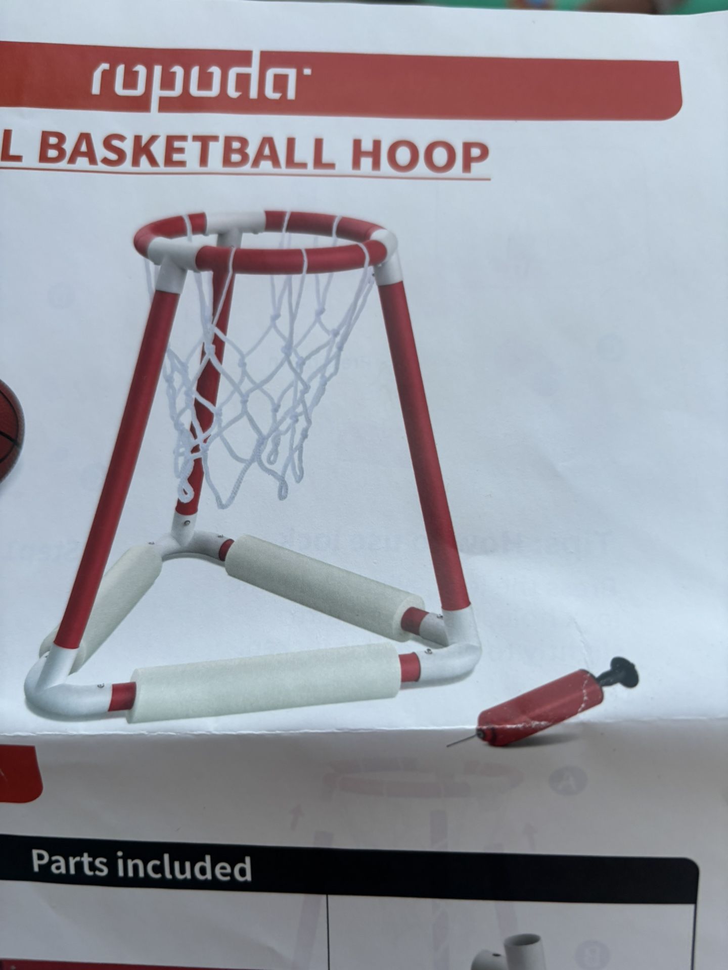 Pool Basketball Hoop