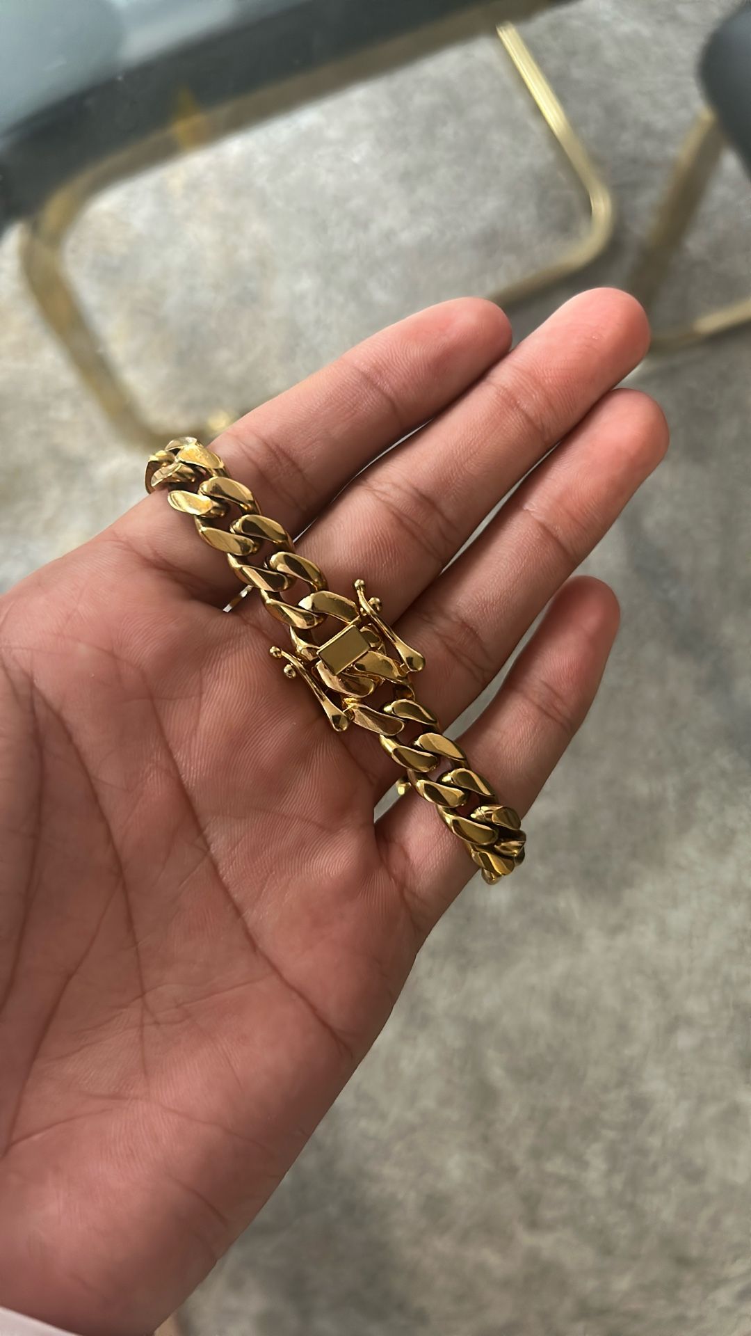 Gold Plated Cuban Link Bracelet