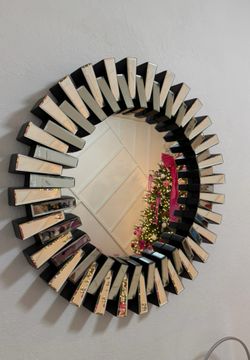 Crystal Glam mirror round