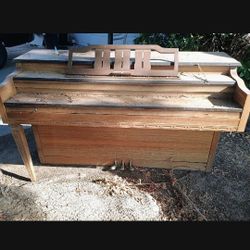 Free. Old Wooden Piano. Works Great. 