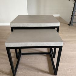 Maximus Nesting Concrete Side Table / indoor/outdoor