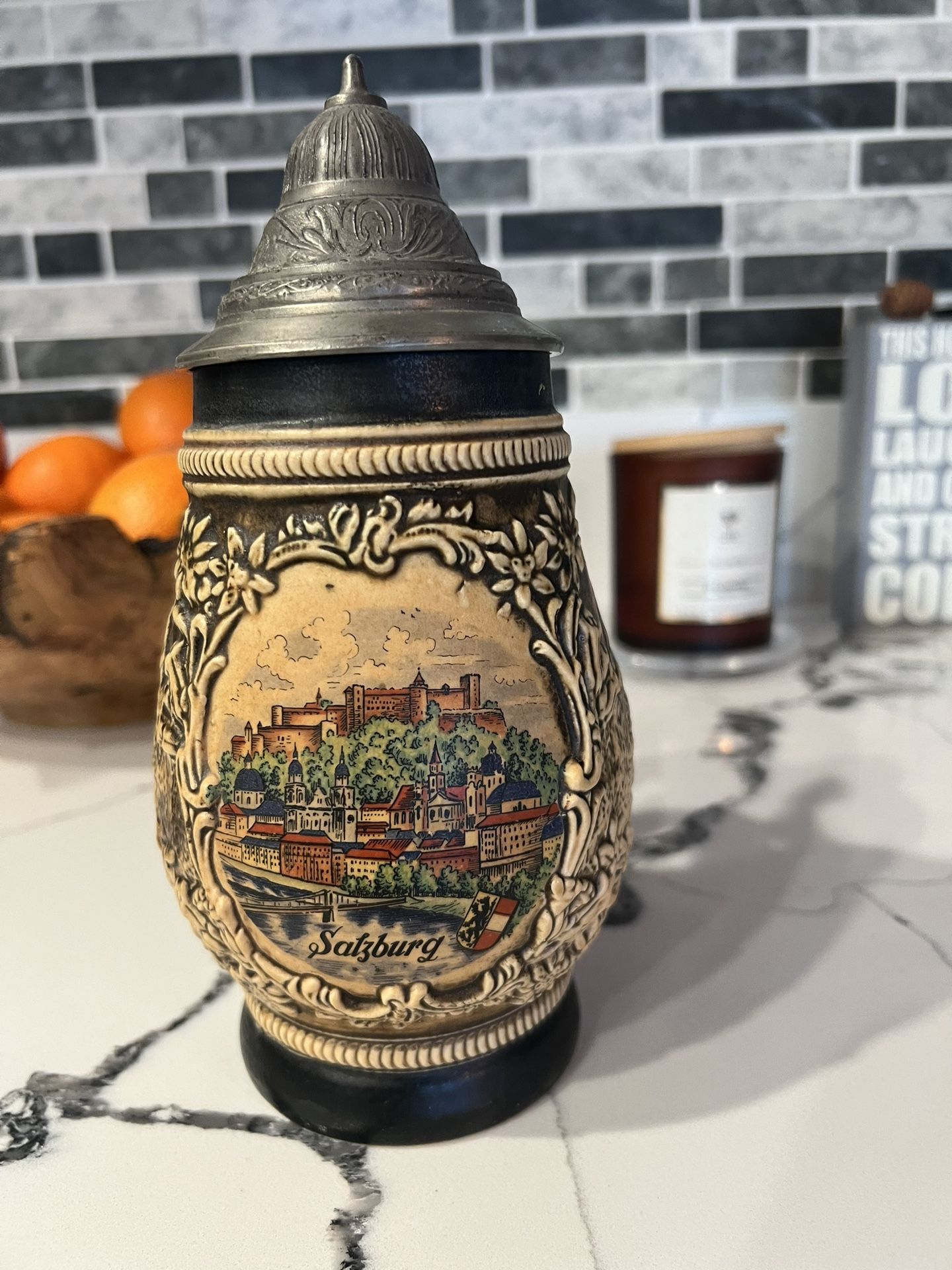 Antique German Beer Stein