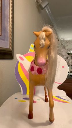 Barbie Toy Horse “Showe & Show” Head moves up & down 10”