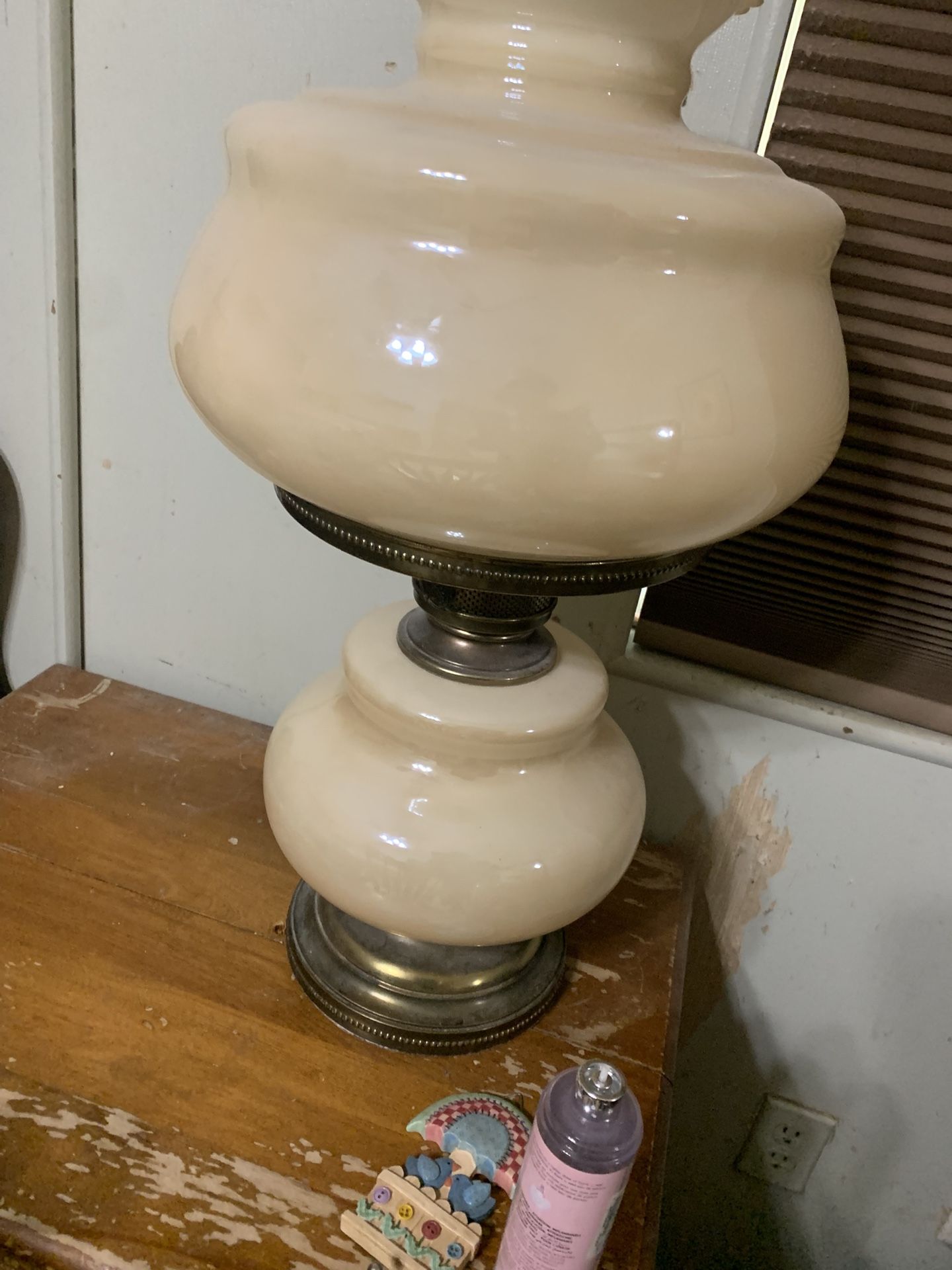 Antique Hurricane Lamp 1920-30 Vintage