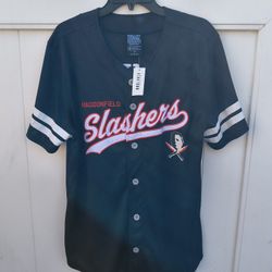 Box Lunch Haddonfield Slashers Michael Myers Halloween Baseball Jersey Men's L