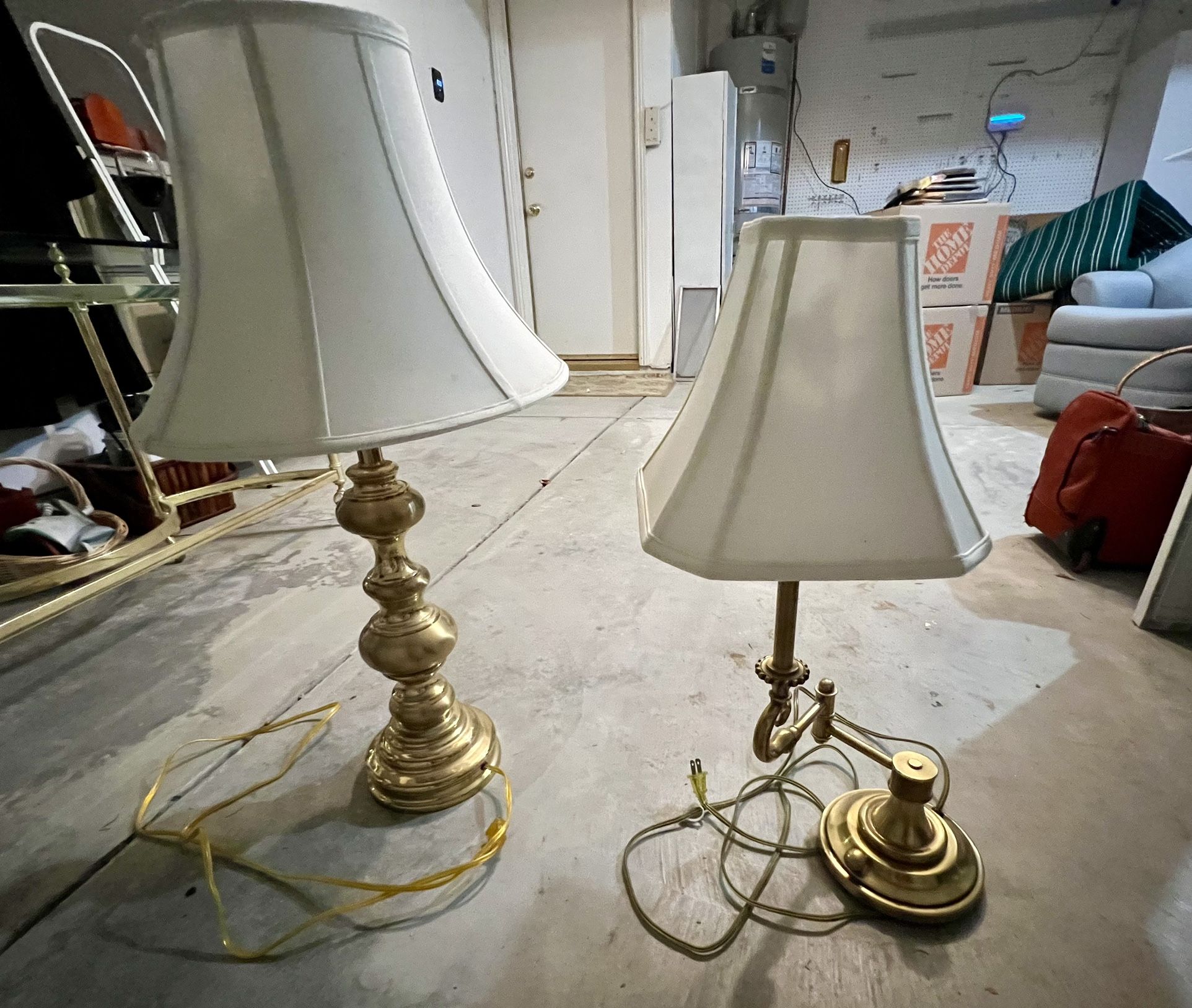 Vintage Solid Brass Lamps