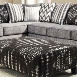 Stonewash Gray Sectional Sofa