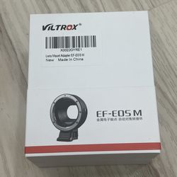 VILTROX EF-EOS M Lens Adapter Electronic Auto Focus Converter Canon NEW Sealed