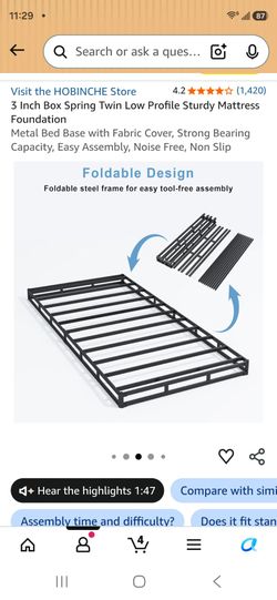 Metal Twin Size Bed Frame