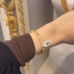 SUPER RARE 🌹 21K SOLID GOLD DOUBLE SIDED BRACELET ✨😍