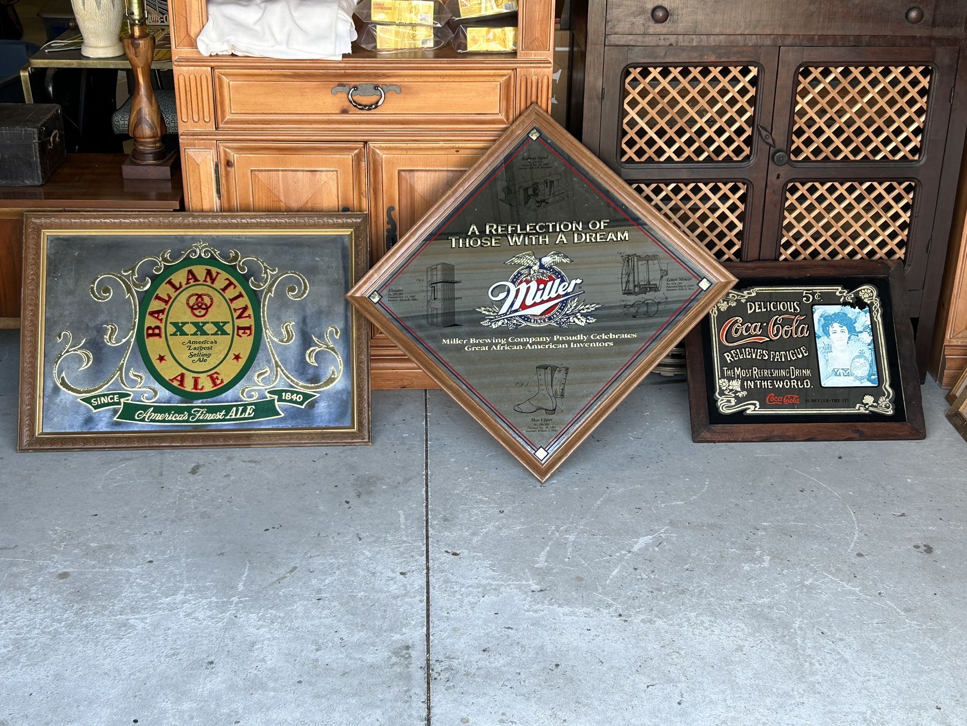 Beer Mirrors/Man Cave Decor