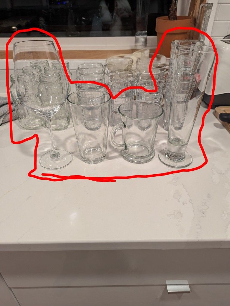 Assorted Glassware