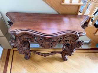 Antique wood table