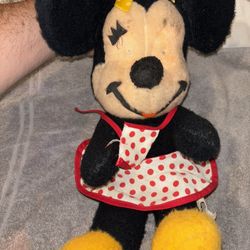 Vintage Minnie Mouse Plush Doll