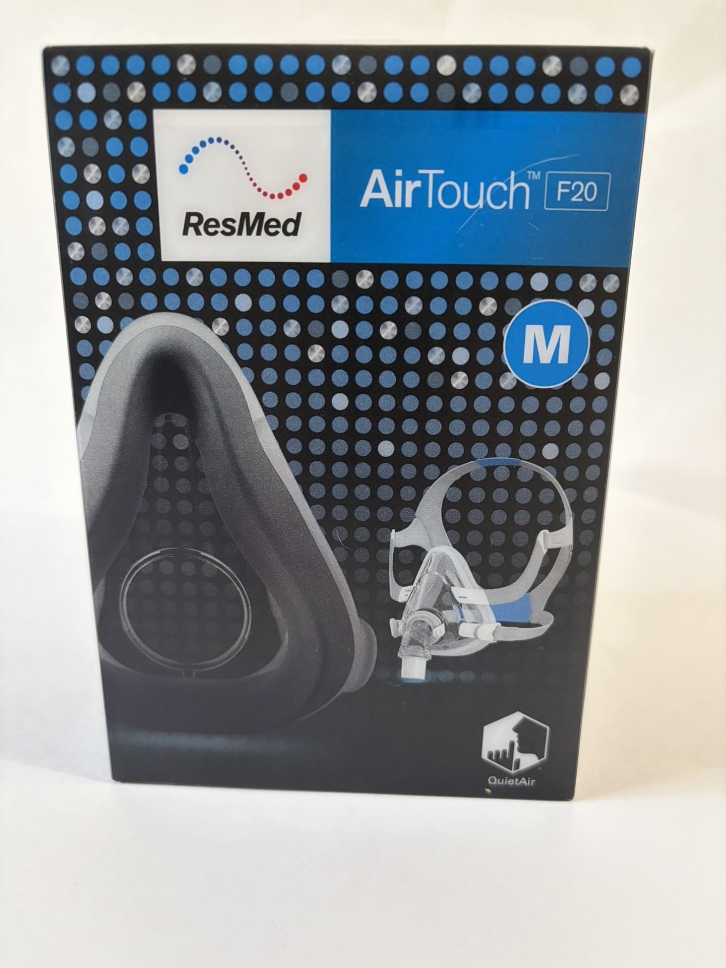 ResMed AirTouch F20 Full Face Mask with Headgear/Medium-63001 Sealed