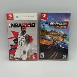 Gear Club Unlimited + NBA 2K18 (Nintendo Switch)