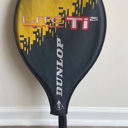 Dunlop lite ti 25 titanium alloy tennis racket  