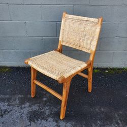 Unique Wood And Cane Dining Chair