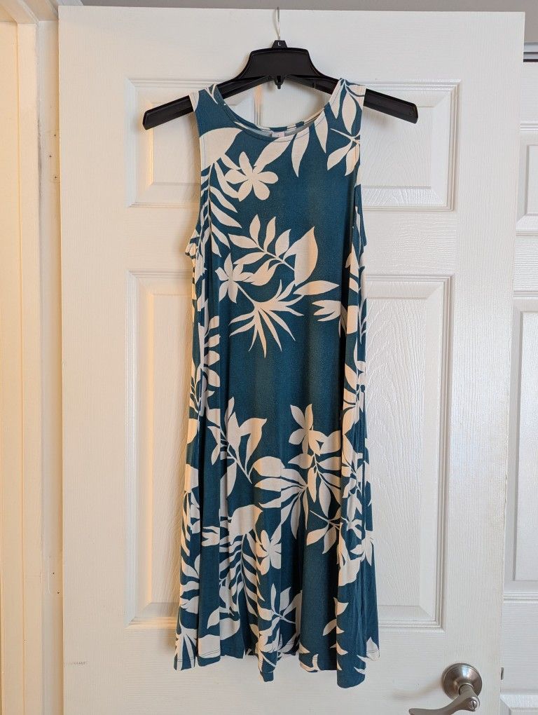 Tropical Old Navy Dress Size S (Fits Like L)