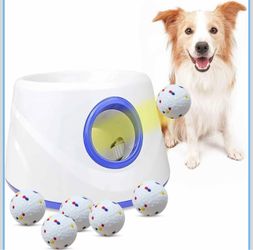 Automatic Dog Ball Launcher, with 6 2.3" ETPU Balls, for Small/Medium Dogs