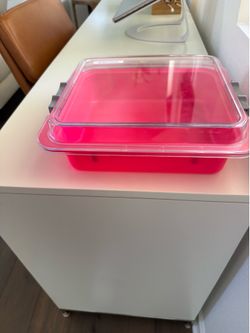 Zirc procedure tub and locking lid