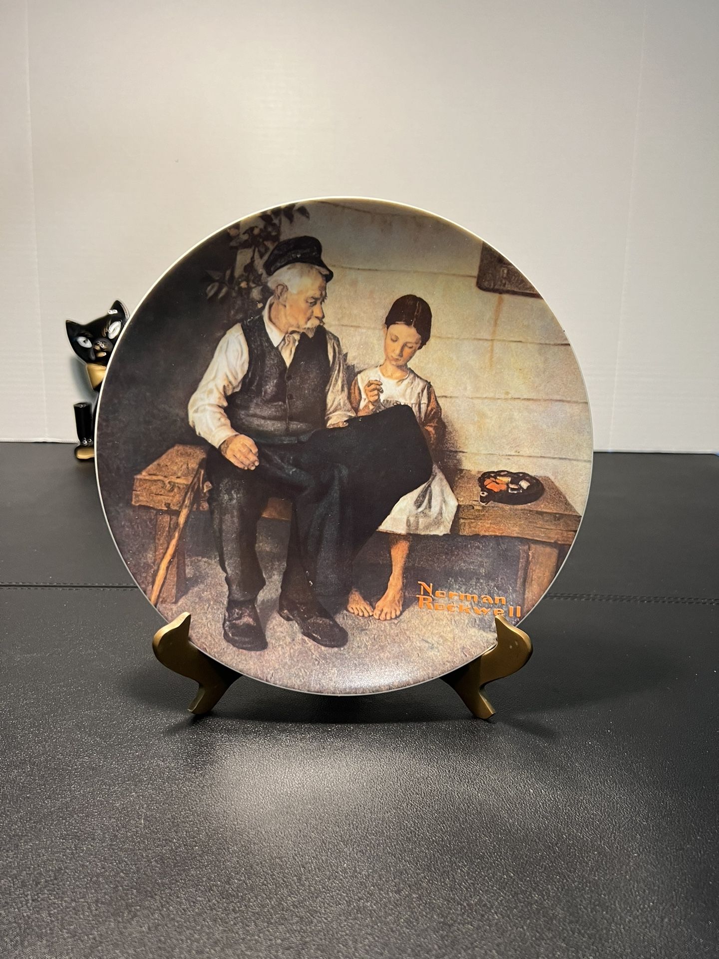 Norman Rockwell Knowles Vintage 1979 Lighthouse Keeper's Daughter Plate