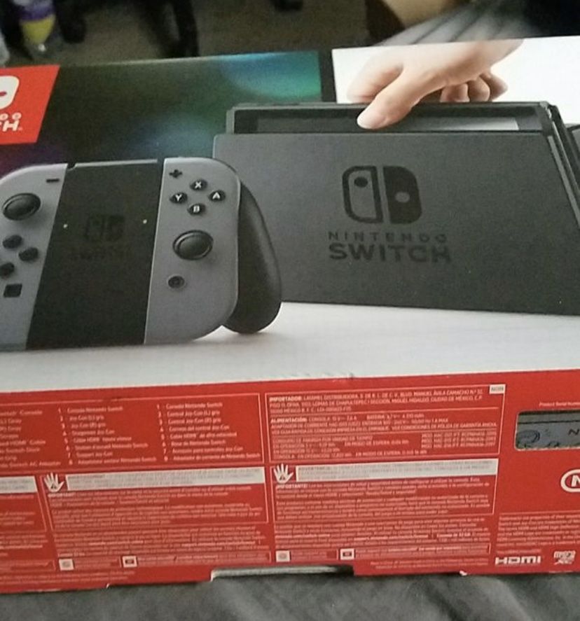 Black gray Nintendo switch new